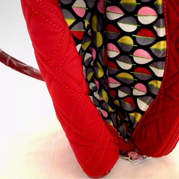 Vera Bradley Microfiber Quilted Pattern Crossbody Purse,
Tango Red, EUC - Picture 3 of 6